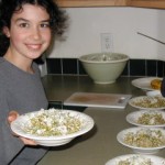 qmakingsalad Haniya making our salads