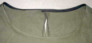 Press Bias Tape to Inside of Garment