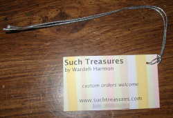 Ribbon Loop Made on Business Card