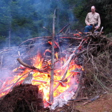 Burning Brush Pile
