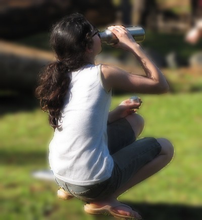 haniya-drinking-blurred haniya-drinking-blurred