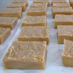 cut-up-soap finished soap, ready for labeling
