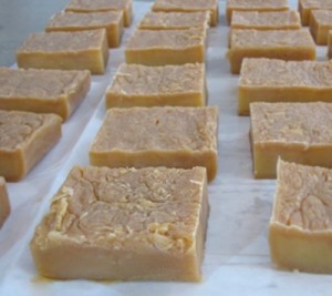 finished soap, ready for labeling