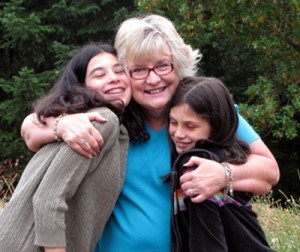 Gramma Judy with the girls