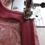 Insert needle and continue stitching