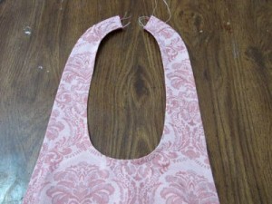 Finished binding (right side)